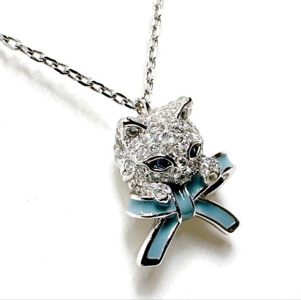 Kate Spade New York Pretty Kitty Pavé  Necklace